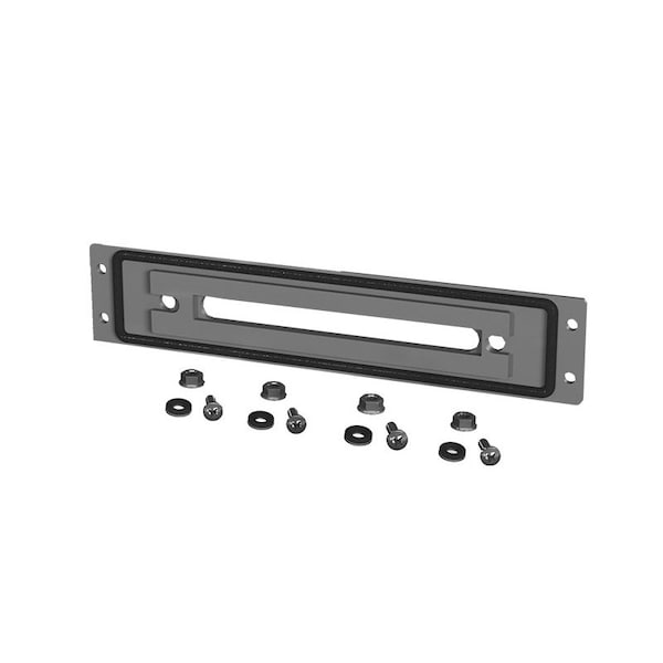 Plate, 9-3/4 in. H x 2 in. W x 0.10 in. L, Steel